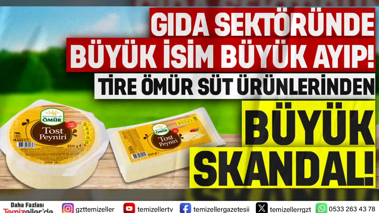 BOYACIOĞULLARI ÖMÜR SÜT ÜRÜNLERİ’NDE TAĞŞİŞ VE HİLELİ ÜRETİM TESPİT EDİLDİ!