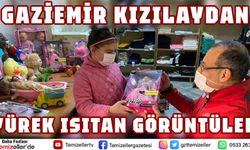 GAZİEMİR KIZILAYDAN YÜREK ISITAN GÖRÜNTÜLER