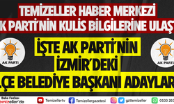 İŞTE AK PARTİ'NİN İZMİR'DEKİ İLÇE BELEDİYE BAŞKANI ADAYLARI!