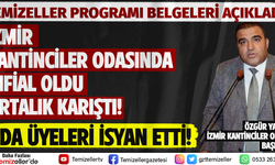 İZMİR KANTİNCİLER ODASINDA İNFİAL OLDU ORTALIK KARIŞTI!