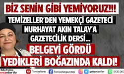 TEMİZELLER'DEN YEMEKÇİ GAZETECİ NURHAYAT AKIN TALAY'A GAZETECİLİK DERSİ