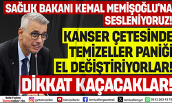 TEMİZELLER'DEN SAĞLIK BAKANI MEMİŞOĞLU'NA ÇAĞRI: "KANSER ÇETESİ EL DEĞİŞTİRİYOR, KAÇACAKLAR!"