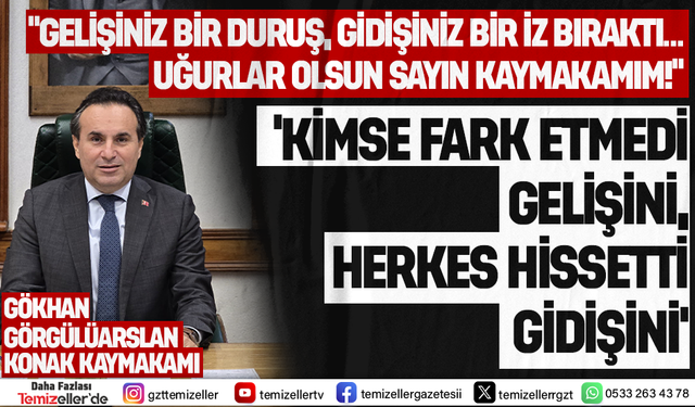 BİR MAKAMDAN ÇOK DAHA FAZLASI, İNSANLIĞIN VE MERHAMETİN SEMBOLÜ: GÖKHAN GÖRGÜLÜARSLAN!