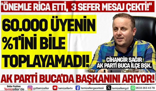 AK PARTİ BUCA'DA ÇÖKÜŞÜN FOTOĞRAFI: 60 BİN ÜYEDEN SADECE 370'İNİ ZAR ZOR TOPLADI!