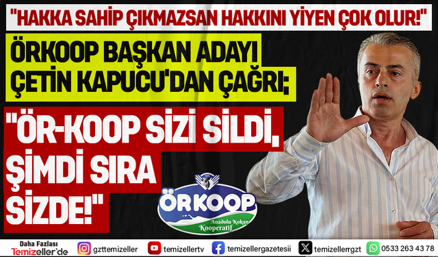 ÖR-KOOP NAZİLLİ’DE GÜVEN KAYBI YAŞIYOR: ÜRETİCİ YENİDEN SÖZ SAHİBİ OLMAK İSTİYOR