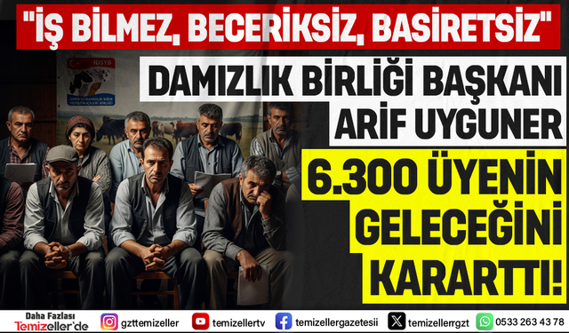 İZMİR DAMIZLIK BİRLİĞİNDE ÜRETİCİDEN SAKLANAN GERÇEKLERİ TEMİZELLER ORTAYA ÇIKARDI!