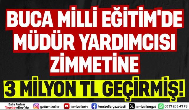 BUCA İLÇE MİLLİ EĞİTİME BAĞLI ANAOKULUNDA ŞOK ZİMMET İDDİASI!