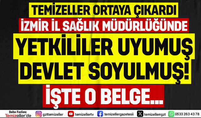TEMİZELLER İL SAĞLIKTA TARİHİ HUKUK SKANDALINI ORTAYA ÇIKARDI!
