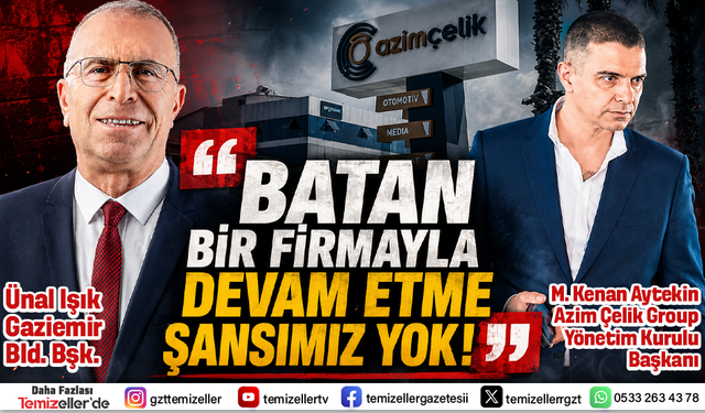 GAZİEMİR BELEDİYESİ'NDEN AZİM ÇELİK GROUP'A SOĞUK DUŞ!