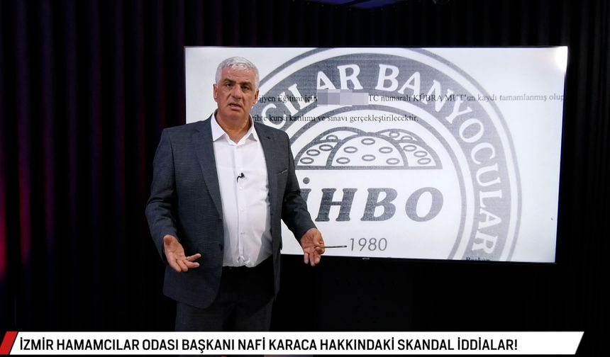 İZMİR HAMAMCILAR ODASI DOSYASI | TEMİZELLER 11 EKİM 2024 | CANLI