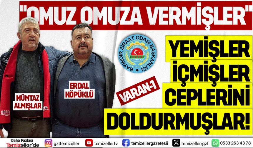 BAYINDIR ZİRAAT ODASI’NDAKİ ORGANİZE KAMU MALI SOYGUNU’NU TEMİZELLER ORTAYA ÇIKARDI!