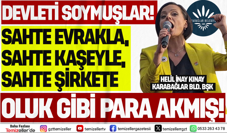 KARABAĞLAR BELEDİYESİ'NDE SAHTE ŞİRKETE OLUK OLUK PARA AKMIŞ!