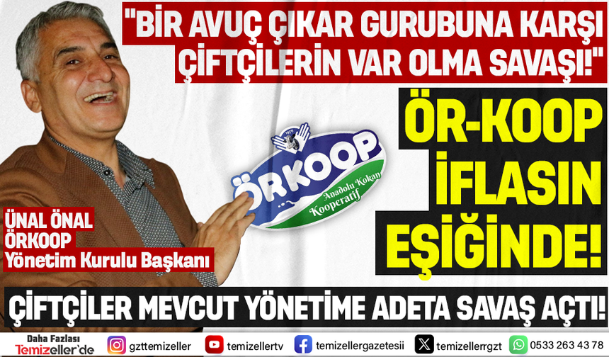 ÖR-KOOP'TA KRİZ DERİNLEŞİYOR: 300 MİLYON TL’LİK BORÇ VE TEFECİLERE ÇEK KIRDIRMA İDDİALARI!