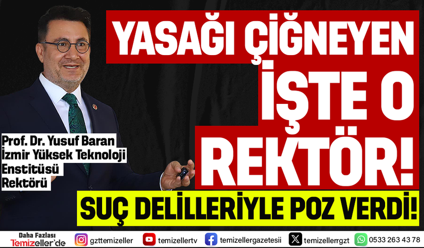 İYTE REKTÖRÜ ORKİNOS AVI YASAĞINI ÇİĞNEDİ! TEPKİLER ÇIĞ GİBİ BÜYÜYOR