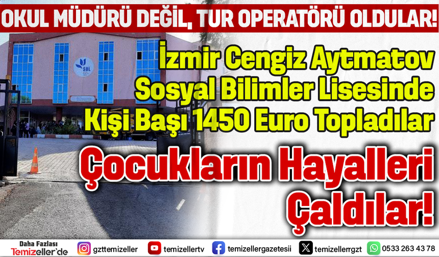 URLA'DA SKANDAL: OKUL MÜDÜRLERİ EĞİTİM YERİNE GEZİ PEŞİNDE !