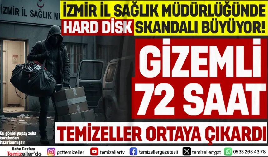 İZMİR İL SAĞLIKTA 241 HARD DİSK SKANDALINDA YENİ GERÇEK: TUTANAK 3 GÜN SÜMENALTI EDİLMİŞ!