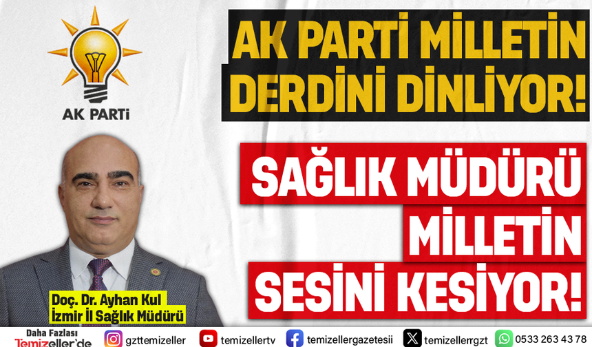 İZMİRLİLERDEN SAĞLIK MÜDÜRÜ AYHAN KUL’A ŞEFFAFLIK ÇAĞRISI!