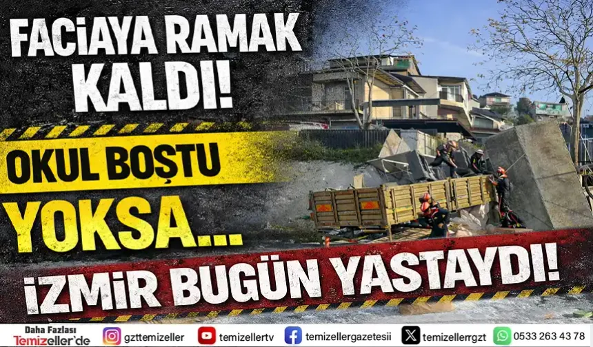 İZMİR KONAK’TA FACİANIN KIYISINDAN DÖNÜLDÜ!