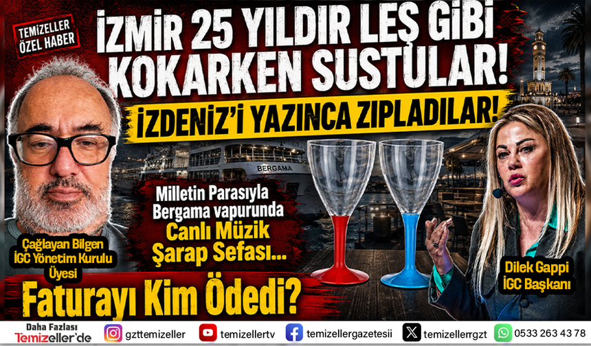 İZMİR 25 YILDIR LEŞ GİBİ KOKARKEN SUSTULAR... İZDENİZ'İ YAZINCA ZIPLADILAR!