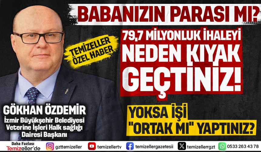 İZMİR BÜYÜKŞEHİR BELEDİYESİ VETERİNER İŞLERİ DOSYASI BÜYÜYOR!