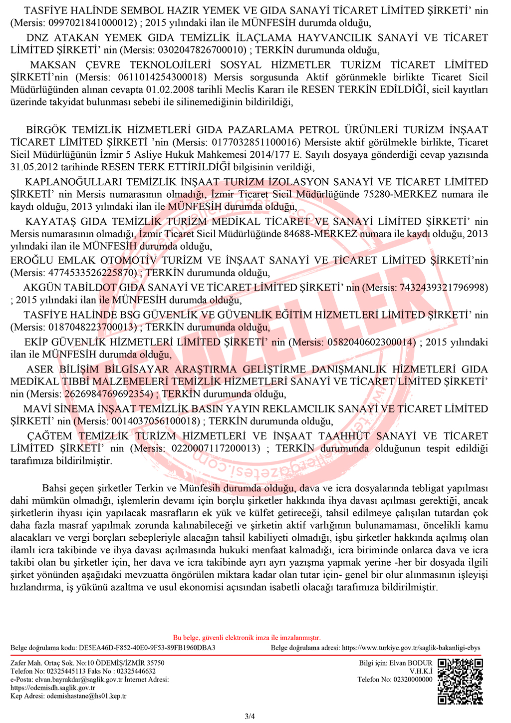 Genel Vazgeçme Onayı Ödemiş Devlet Hastanesi 3