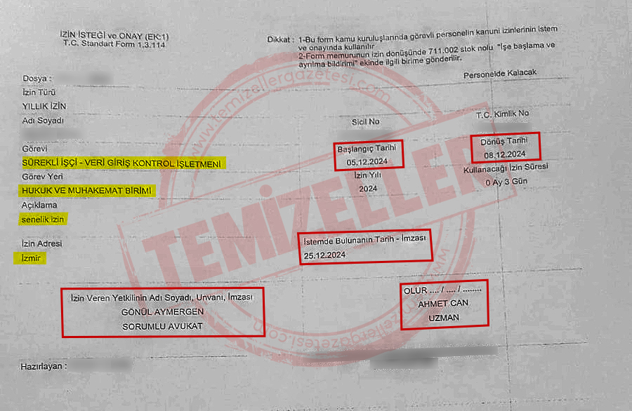 İZMİR SAĞLIK MÜDÜRLÜĞÜ'NDE HUKUK ÇÖKÜŞÜ: “DEVLET MEMURU ÖNCE İZİN YAPIP, SONRA ONAY ALIYOR”