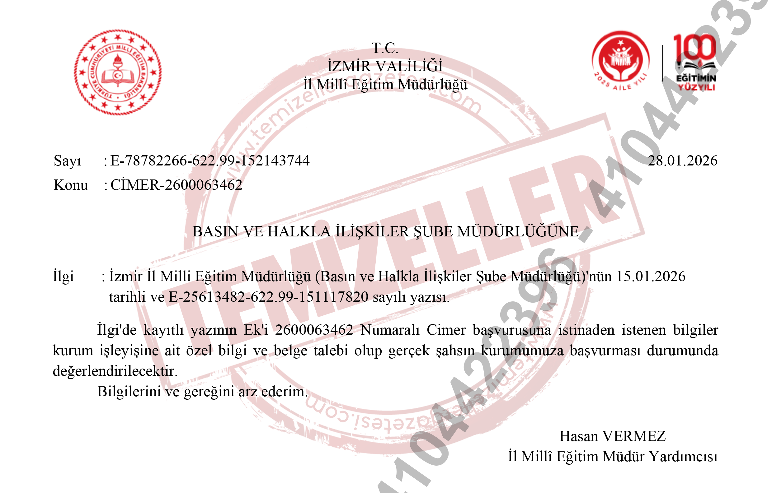 İZMİR MEM’DE AYNI SORUYA İKİ FARKLI CEVAP!-2