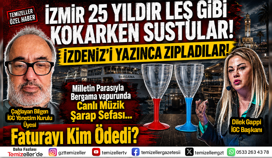İZMİR 25 YILDIR LEŞ GİBİ KOKARKEN SUSTULAR... İZDENİZ'İ YAZINCA ZIPLADILAR!