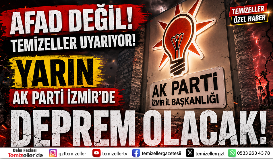 Temi̇zeller’den İzmi̇r Si̇yaseti̇ni̇ Sarsacak Skandal Belgeler Yarin Açiklanacak