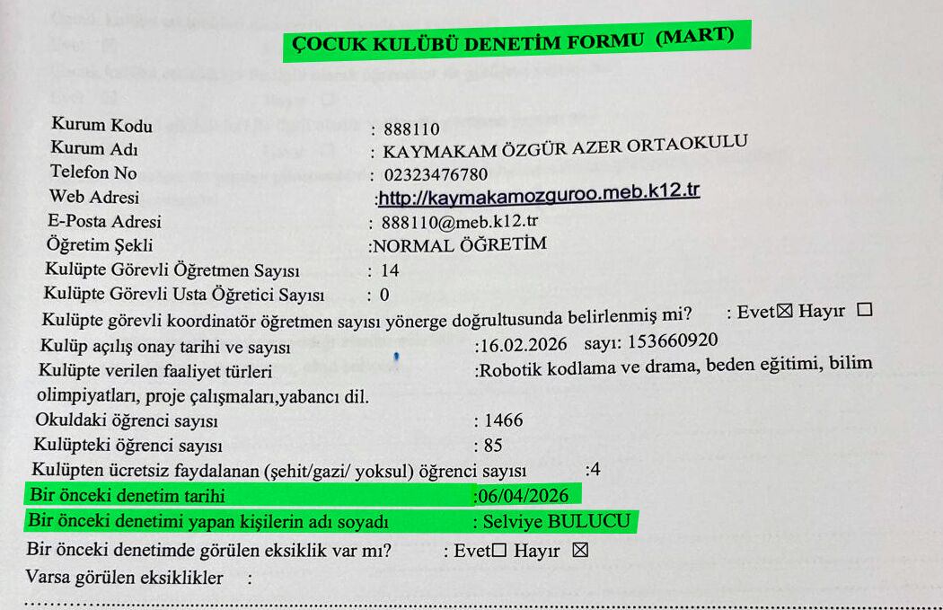 Bayrakli İlçe Mi̇lli̇ Eği̇ti̇m’de Akillara Durgunluk Veren Dosya! 9